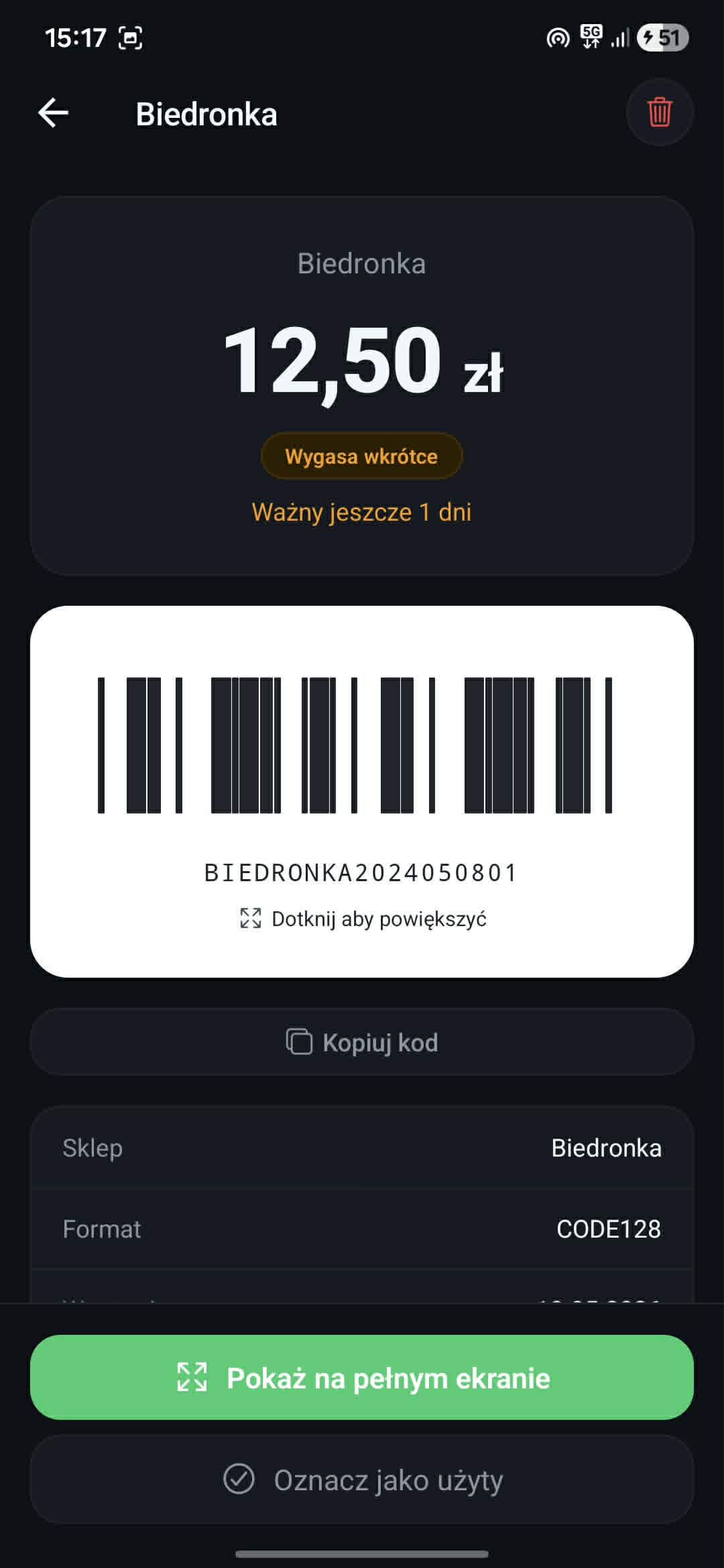 voucher detail